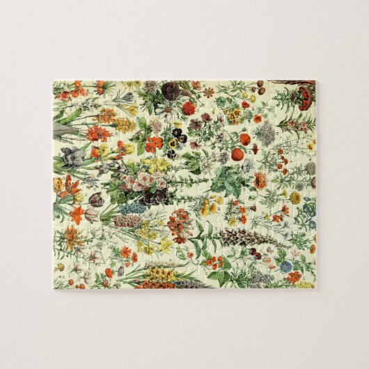  bloemen oude illustratie kunst legpuzzel (Horizontaal)