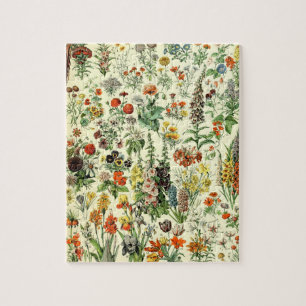  bloemen oude illustratie kunst legpuzzel