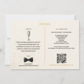 Bloemen Oudejaarsavond Uitnodiging voor het Huweli (Achterkant)