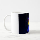 Bloemen over gezicht koffiemok (Links)