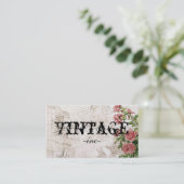  Bloemen over Verdrukte Tekst Visitekaartje