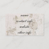  Bloemen over Verdrukte Tekst Visitekaartje