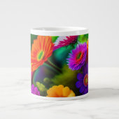 Bloemen overal grote koffiekop (Voorkant)