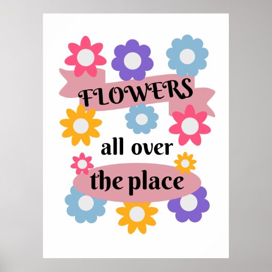Bloemen overal poster (Voorkant)