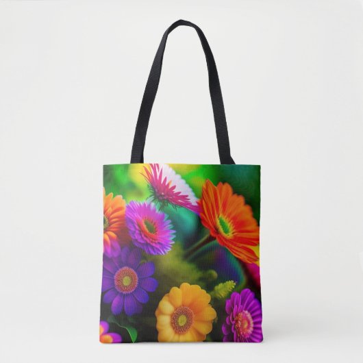 Bloemen overal tote bag (Voorkant)