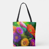 Bloemen overal tote bag (Achterkant)