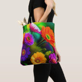 Bloemen overal tote bag (Dichtbij)