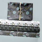 Bloemen Paardebloemen Blauw Decoupage Gift Inpakpapier Vel