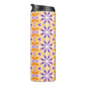 Bloemen Paars Geel Oranje Thermosbeker (Geroteerd rechts)