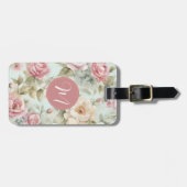  Bloemen Paarse Bagagelabel (Voorkant horizontaal)