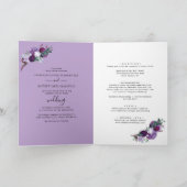 Bloemen Paarse Botanische All-in-One Gevouwen Brui (Binnen)