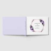 Bloemen Paarse botanische bruiloft Gastenboek (Volledig)