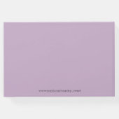 Bloemen Paarse en witte Faux Lace Land Gastenboek (Achterkant)