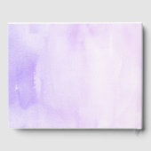 Bloemen Paarse Glitter Pumpkin Baby shower Gastenboek (Achterkant)