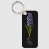 Bloemen | Paarse Hyacinth Bulb Sleutelhanger (Voorkant)
