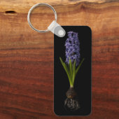 Bloemen | Paarse Hyacinth Bulb Sleutelhanger (Voorkant)
