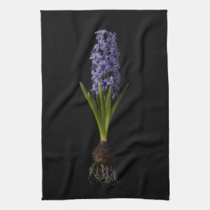 Bloemen Paarse Hyacinth Bulb Theedoek