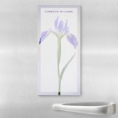 Bloemen | Paarse Iris-ventilator Magnetisch Notitieblok (In situ)