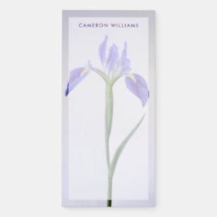 Bloemen   Paarse Iris-ventilator Magnetisch Notitieblok