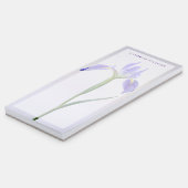 Bloemen | Paarse Iris-ventilator Magnetisch Notitieblok (Gebogen)