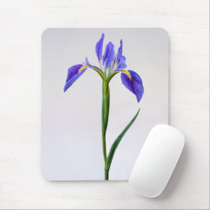 Bloemen Paarse Iris-ventilator Muismat