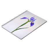 Bloemen | Paarse Iris-ventilator Notitieboek (Linkerzijde)