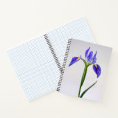 Bloemen | Paarse Iris-ventilator Notitieboek (Binnen)