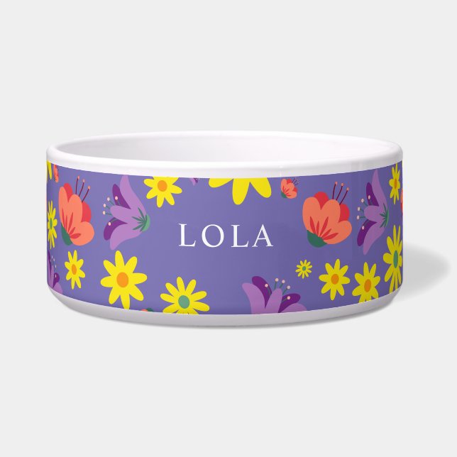 Bloemen Paarse kom (Voorkant)