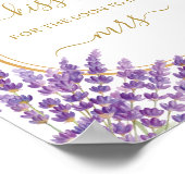 Bloemen Paarse lavendel hoeveel kisses bruids spel Poster (Hoek)