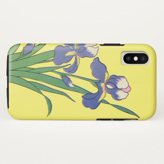 bloemen, Paarse lentestuin Iris bloemen Case-Mate iPhone Case (Achterkant (horizontaal))