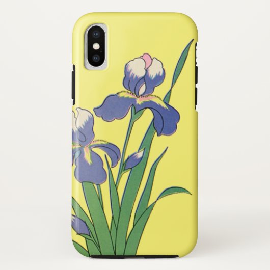 bloemen, Paarse lentestuin Iris bloemen Case-Mate iPhone Case (Achterkant)