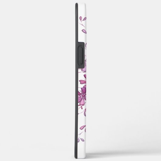 Bloemen paarse mandala Case-Mate iPhone case (Achterkant / Rechts)