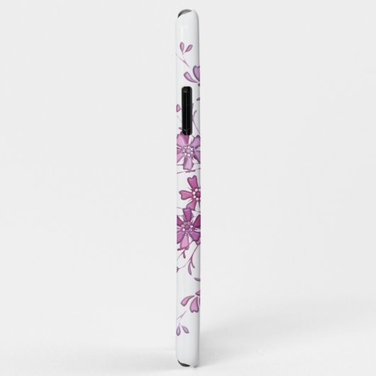 Bloemen  paarse mandala Case-Mate iPhone case (Achterkant/rechts)