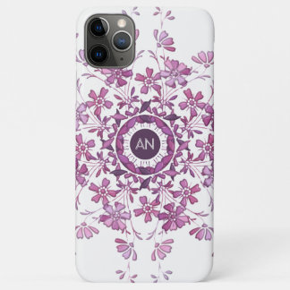 Bloemen paarse mandala Case-Mate iPhone case