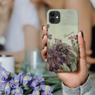 Bloemen Paarse Natuur Botanische Tuin Bijen Case-Mate iPhone Case