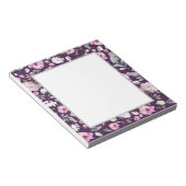 Bloemen Paarse Notitieblok (Schuin)