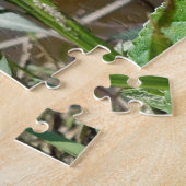 Bloemen paarse waterriviervijver puzzel legpuzzel (Zijkant)