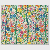 Bloemen Paasei Plant Cadeaupapier (Vlak)