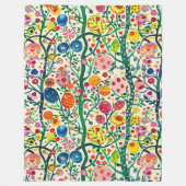 Bloemen Paasei Plant Fleece Deken (Voorkant)