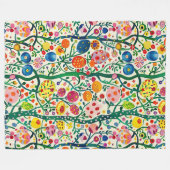Bloemen Paasei Plant Fleece Deken (Voorkant (Horizontaal))