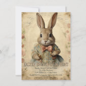 Bloemen Paashaas Brunch Egg Hunt Kaart (Voorkant)