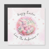 Bloemen Paashaas Easter Eggs Harten (Voorkant / Achterkant)