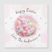  Bloemen Paashaas Easter Eggs Harten (Voorkant)