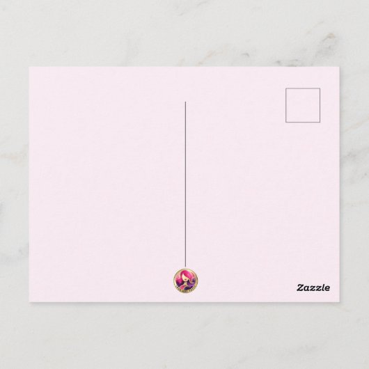  Bloemen Paashaas Easter Eggs Harten Briefkaart (Achterkant)