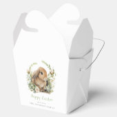 Bloemen Paashaas gunstboxen Bedankdoosjes (Geopend)