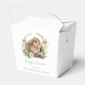 Bloemen Paashaas gunstboxen Bedankdoosjes (Achterkant)