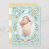 Bloemen Paaskaart Feestdagenkaart (Voorkant / Achterkant)