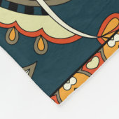 Bloemen Paisley Bandanna: Traditioneel Ornament Fleece Deken (Hoek)