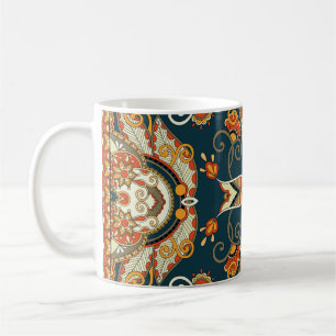 Bloemen Paisley Bandanna: Traditioneel Ornament Koffiemok
