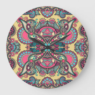 Bloemen Paisley Bandanna: traditionele sierbloemen Grote Klok